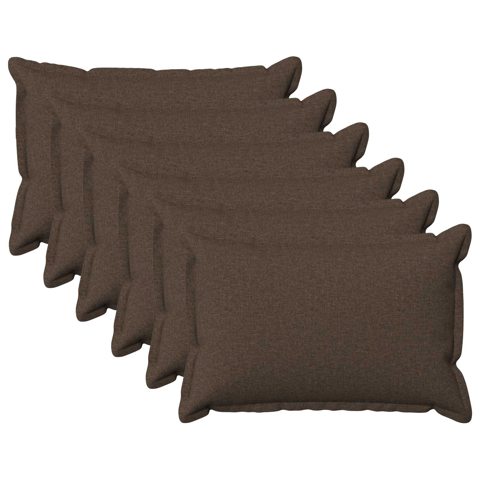 Κάλυμμα Μαξιλαριού 6 pcs HOUTEN Taupe 50 x 75 cm Ψεύτικο Λινό