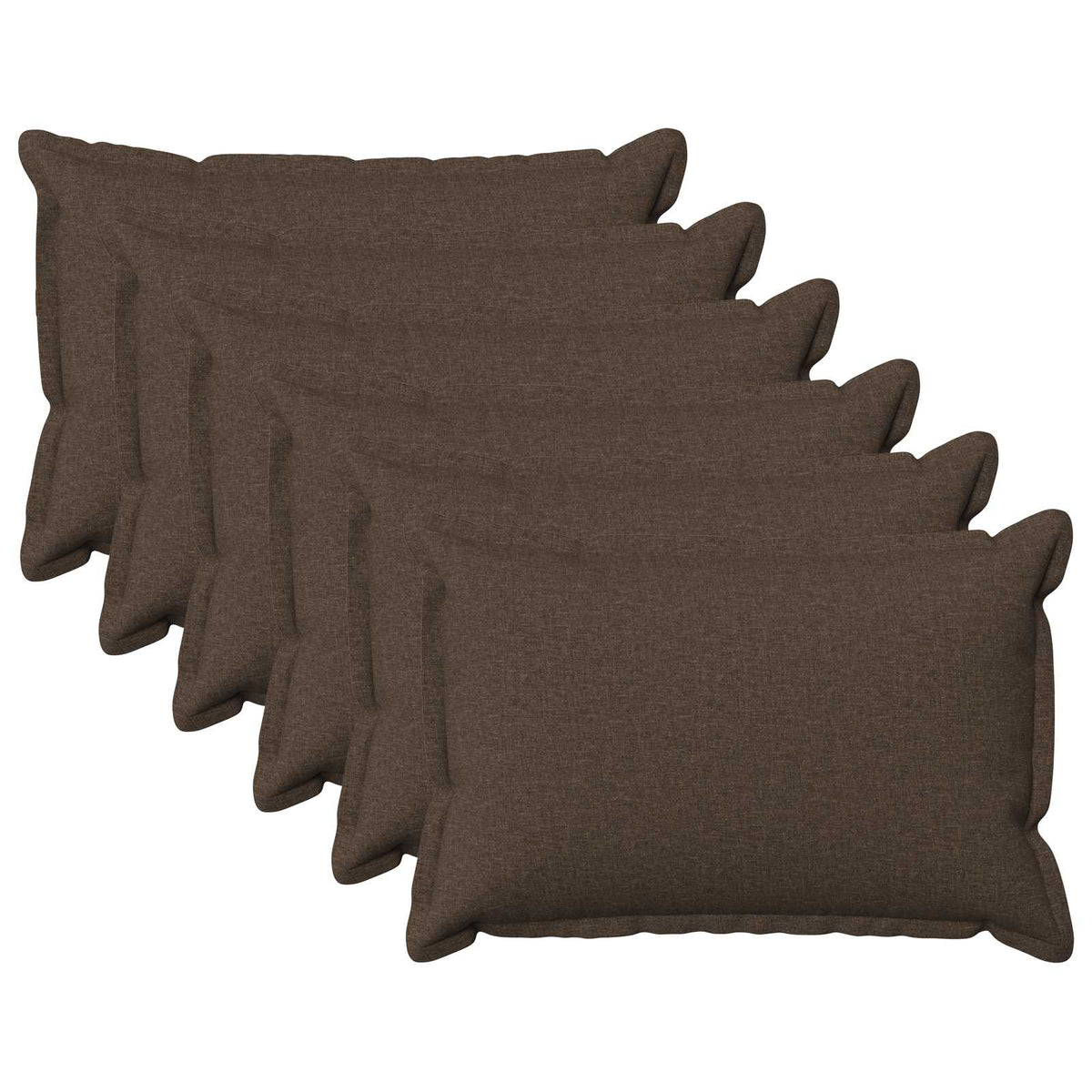 Κάλυμμα Μαξιλαριού 6 pcs HOUTEN Taupe 50 x 75 cm Ψεύτικο Λινό