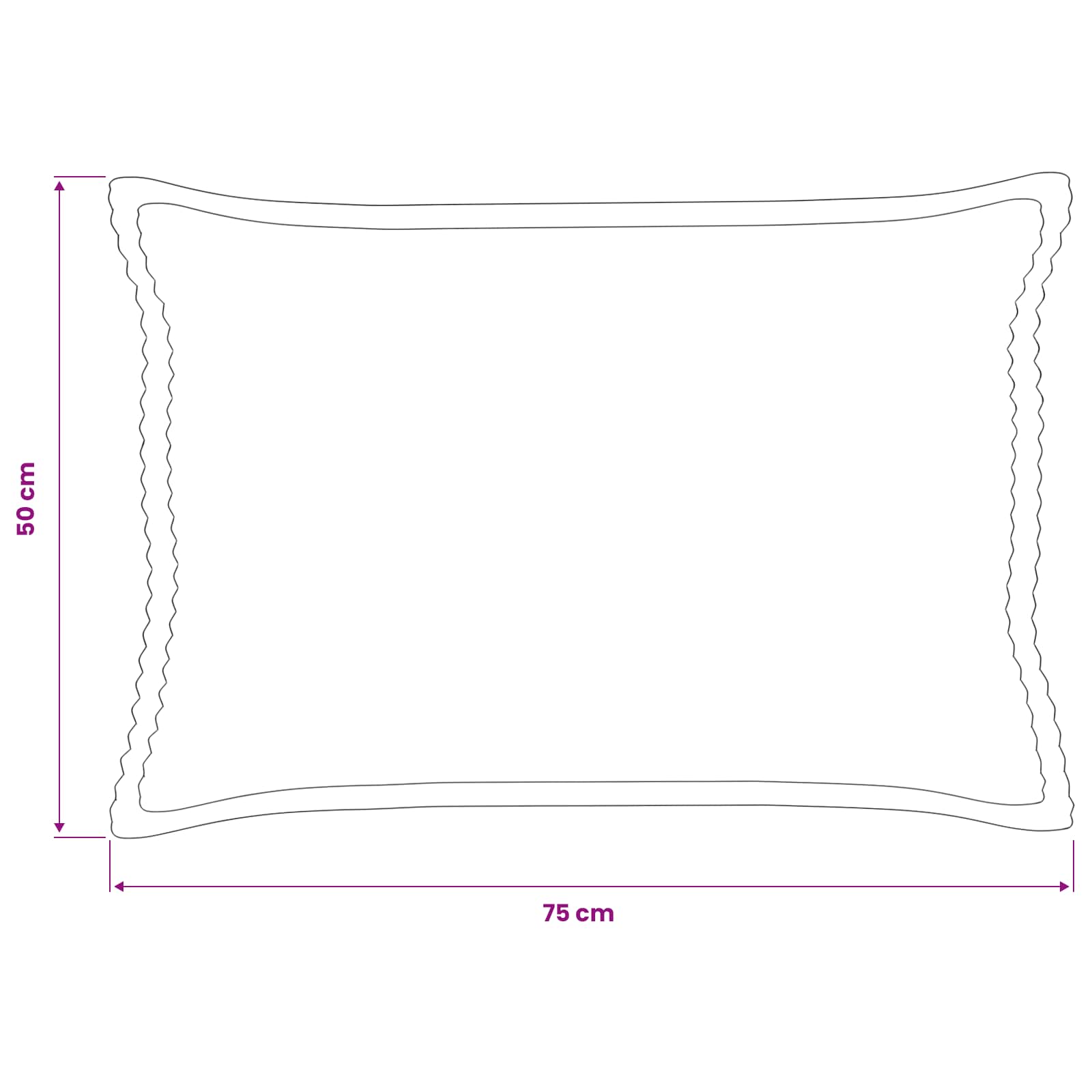 Κάλυμμα Μαξιλαριού 2 τμχ. HOUTEN Πράσινο 50 x 75 cm κορντουρόι