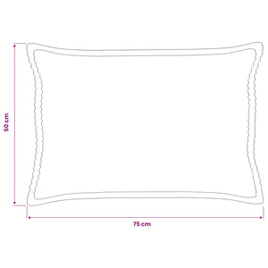 Κάλυμμα Μαξιλαριού 2 τμχ. HOUTEN Taupe 50 x 75 cm κορντουρόι
