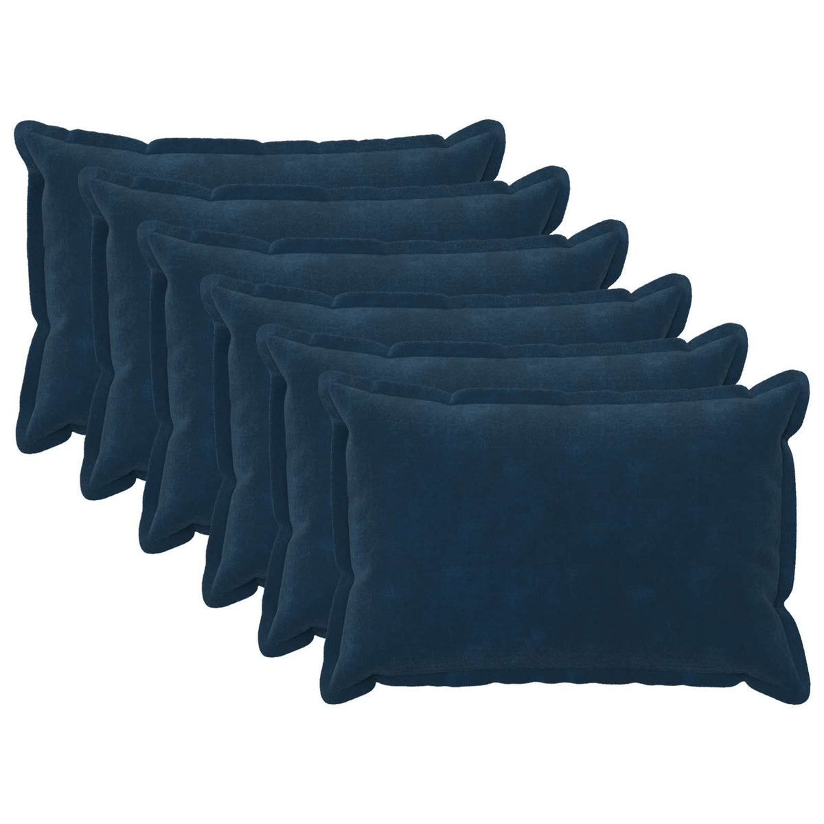 Κάλυμμα Μαξιλαριού 6 pcs HOUTEN Μπλε 50 x 75 cm Μικροΐνες φλις