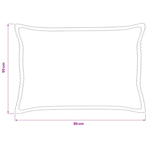 Κάλυμμα Μαξιλαριού 6 τμχ. HOUTEN Ανοιχτό γκρι 50 x 80 cm