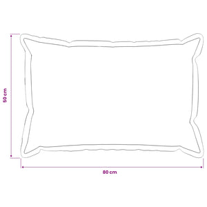Κάλυμμα Μαξιλαριού 2 pcs HOUTEN Μαύρο 50 x 80 cm Μπουκλέ