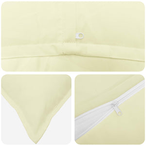 Κάλυμμα Μαξιλαριού 2 τμχ. HOUTEN Κρεμ 50 x 80 cm Πολυεστέρας