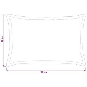 Κάλυμμα Μαξιλαριού 2 τμχ. HOUTEN Taupe 50 x 80 cm Πολυεστέρας - Pakobazaar