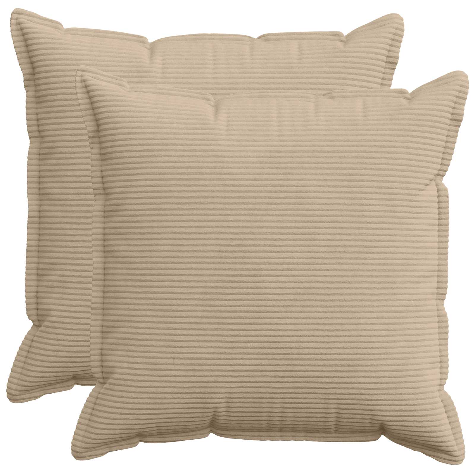 Κάλυμμα Μαξιλαριού 2 τμχ. HOUTEN Taupe 55 x 55 εκ κορντουρόι