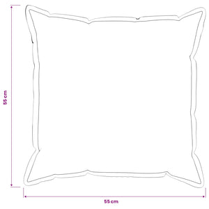 Κάλυμμα Μαξιλαριού 6 pcs HOUTEN Ανοιχτό γκρι 55 x 55 εκ Μπουκλέ - Pakobazaar
