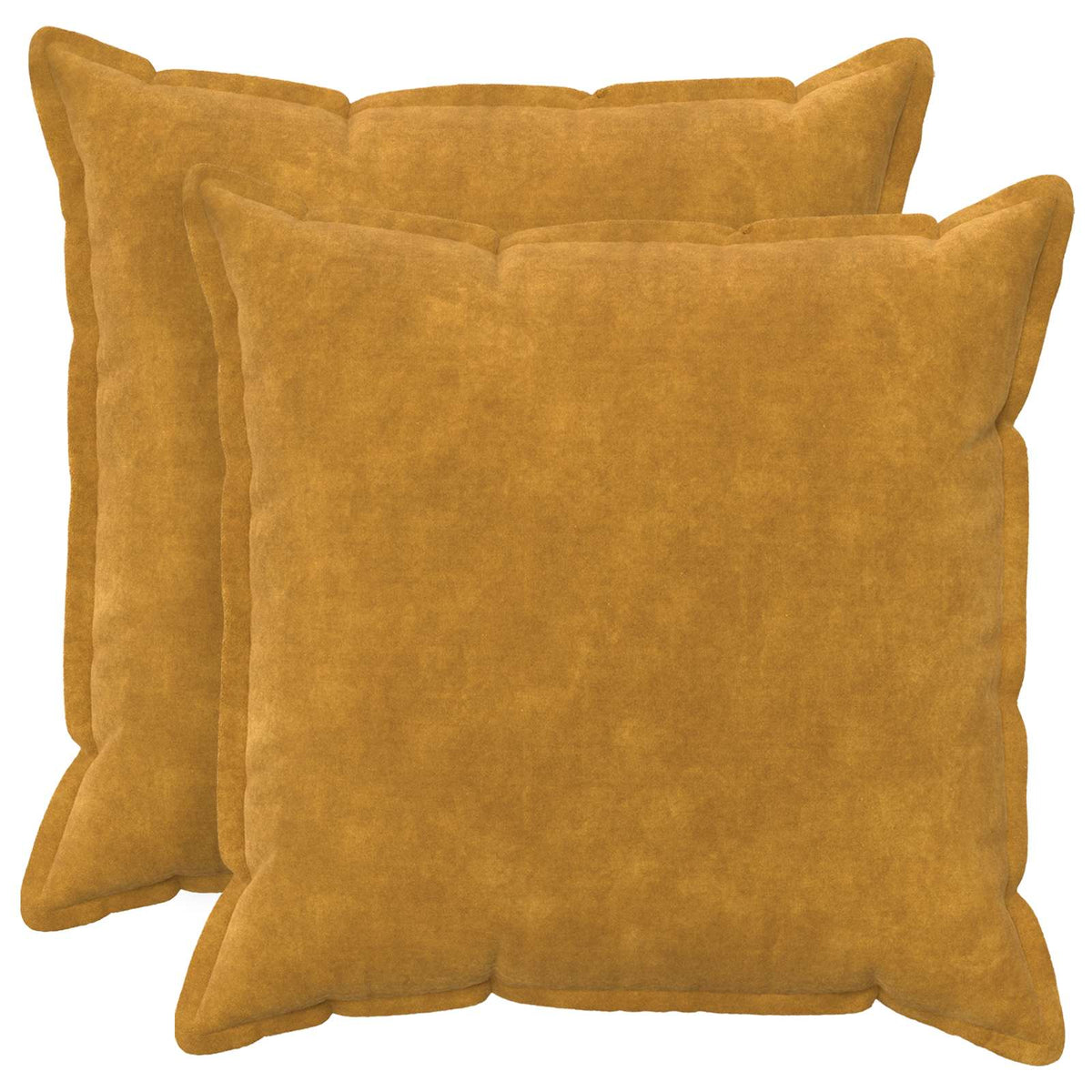 Κάλυμμα Μαξιλαριού 2 pcs HOUTEN Κίτρινο 55 x 55 εκ - Pakobazaar