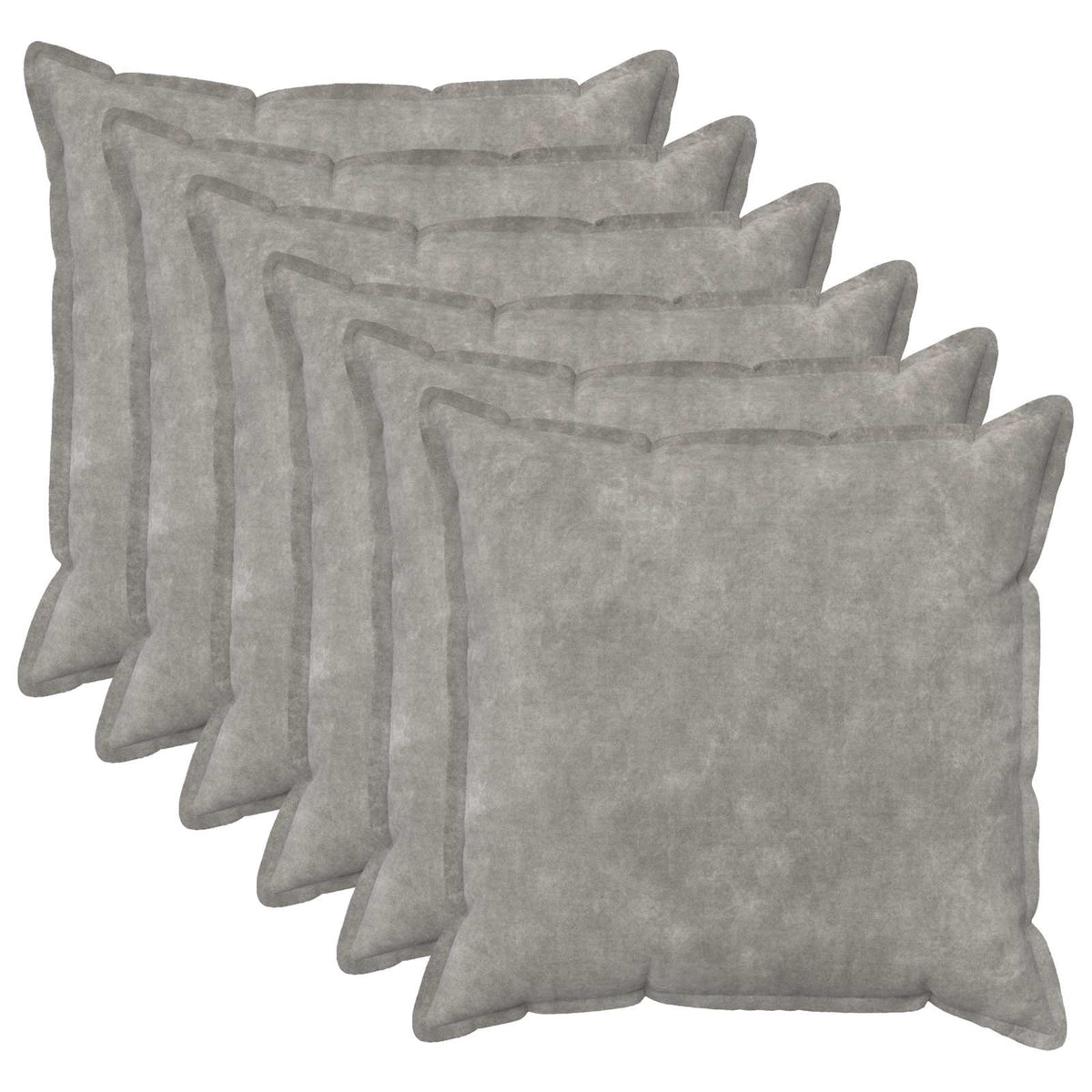 Κάλυμμα Μαξιλαριού 6 pcs HOUTEN Ανοιχτό γκρι 55 x 55 εκ