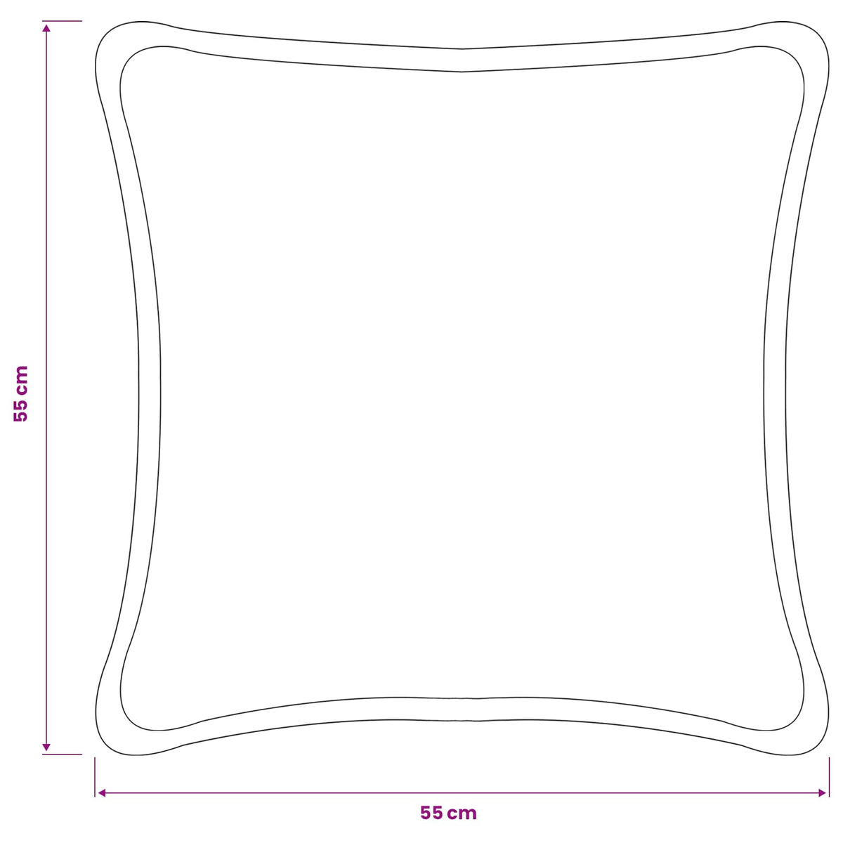 Κάλυμμα Μαξιλαριού 6 τμχ. HOUTEN Σκούρο Πράσινο 55 x 55 εκ - Pakobazaar
