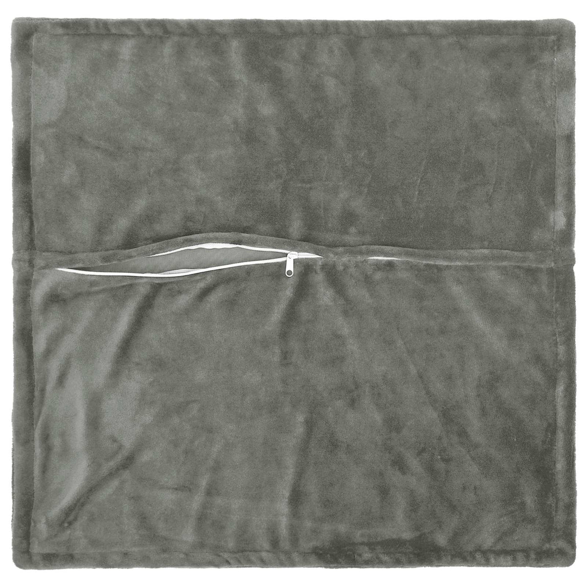 Κάλυμμα Μαξιλαριού 6 pcs HOUTEN Σκούρο Γκρι 55 x 55 εκ Φανέλα - Pakobazaar