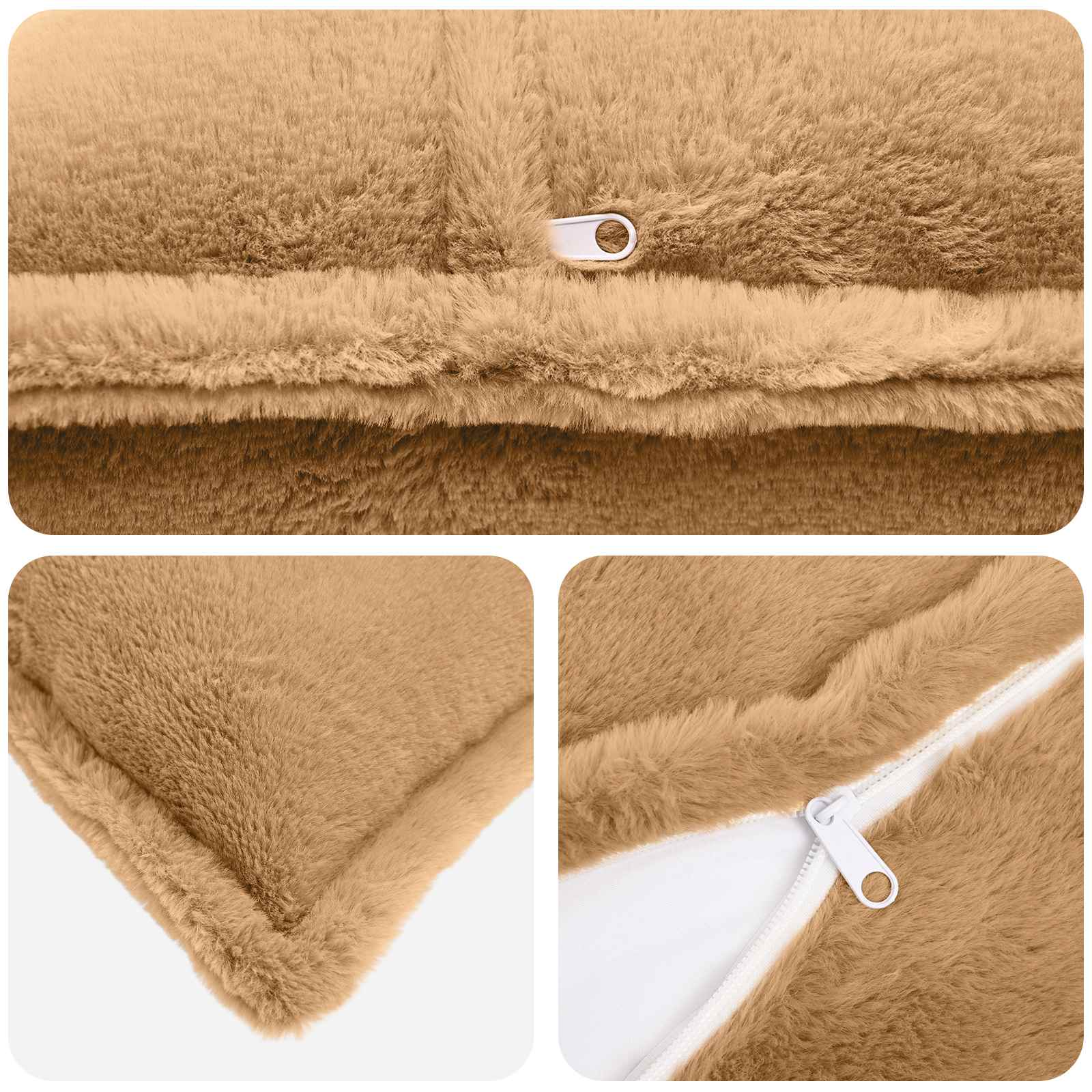 Κάλυμμα Μαξιλαριού 2 τμχ. HOUTEN Taupe 55 x 55 εκ