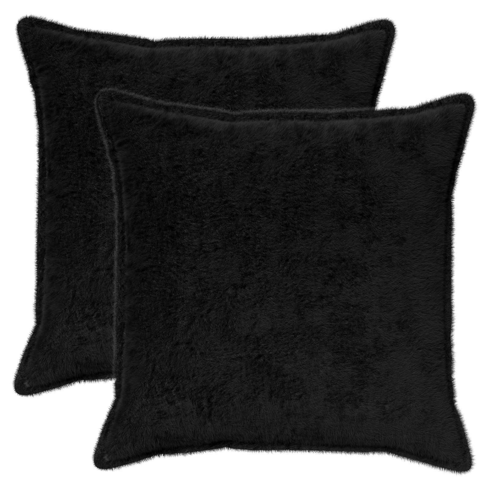 Κάλυμμα Μαξιλαριού 2 τμχ. HOUTEN Μαύρο 55 x 55 εκ - Pakobazaar