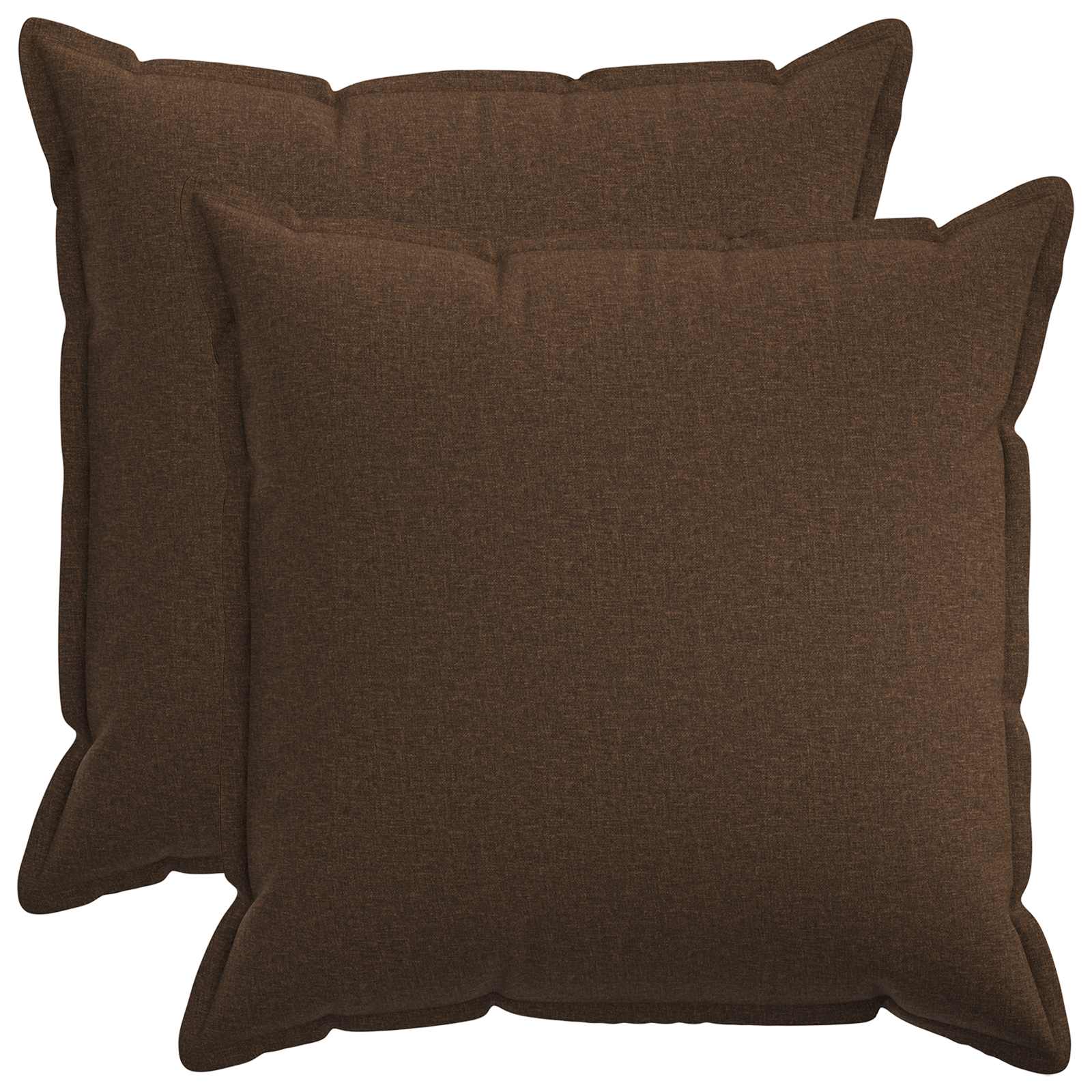 Κάλυμμα Μαξιλαριού 2 pcs HOUTEN Καφέ 60 x 60 cm Ψεύτικο Λινό