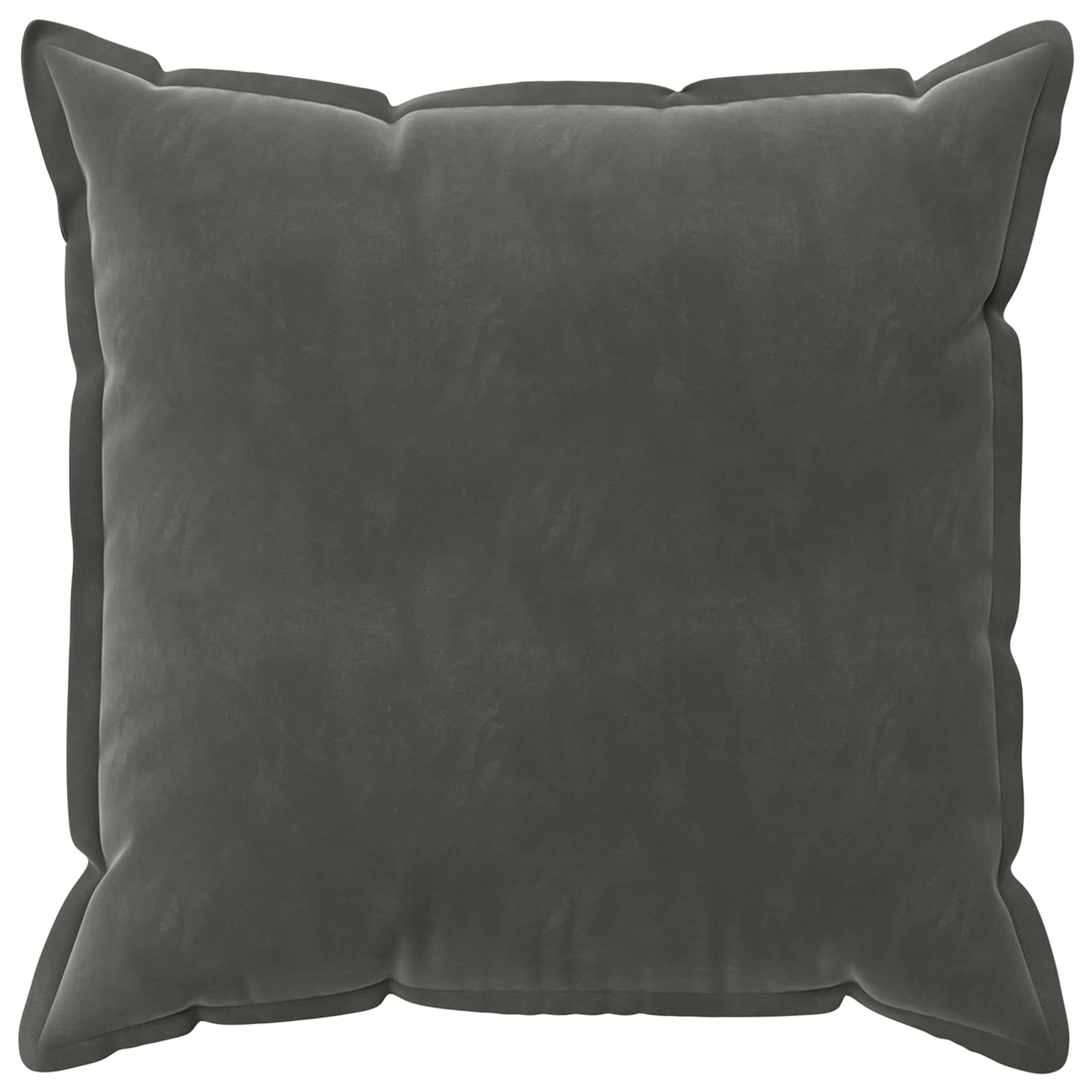 Κάλυμμα Μαξιλαριού 2 pcs HOUTEN Σκούρο Γκρι 60 x 60 cm Βελούδο - Pakobazaar