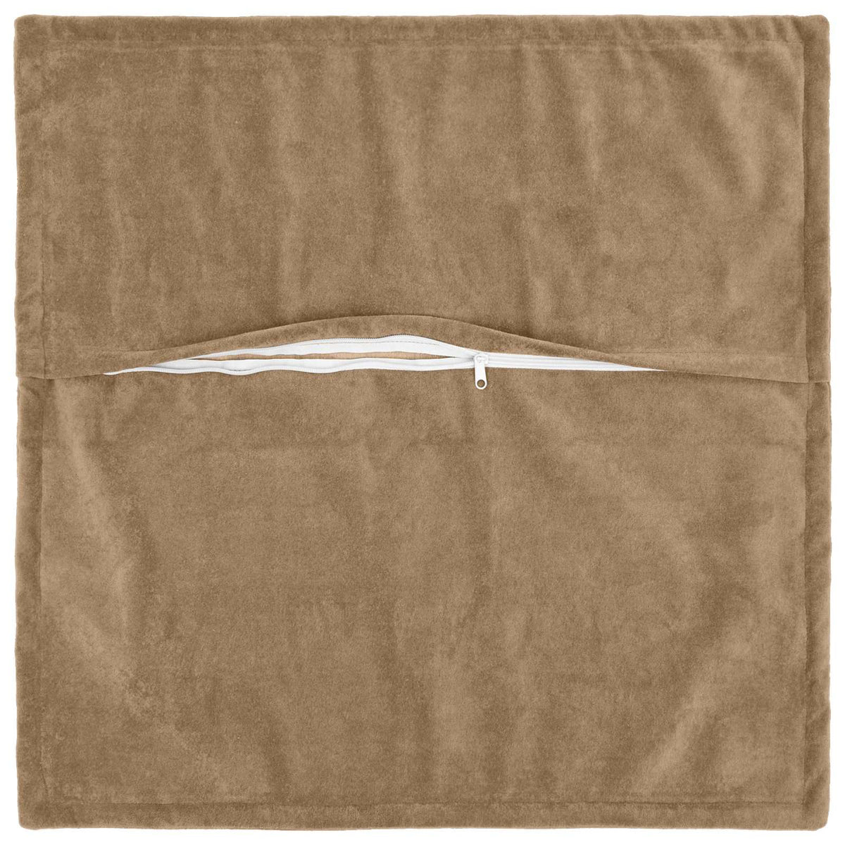 Κάλυμμα Μαξιλαριού 2 pcs HOUTEN Taupe 60 x 60 cm Μικροΐνες φλις - Pakobazaar