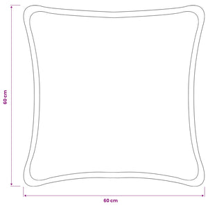 Κάλυμμα Μαξιλαριού 6 pcs HOUTEN Σκούρο Γκρι 60 x 60 cm Μπουκλέ - Pakobazaar