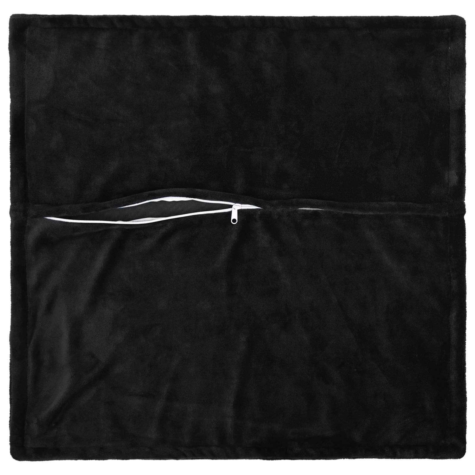Κάλυμμα Μαξιλαριού 2 pcs HOUTEN Μαύρο 60 x 60 cm Φανέλα