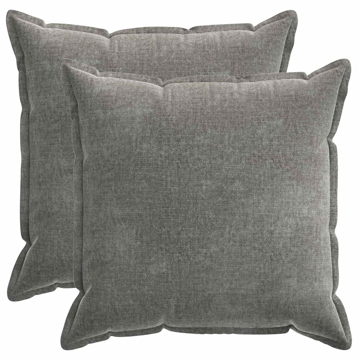 Κάλυμμα Μαξιλαριού 2 τμχ. HOUTEN Σκούρο Γκρι 65 x 65 εκ. - Pakobazaar