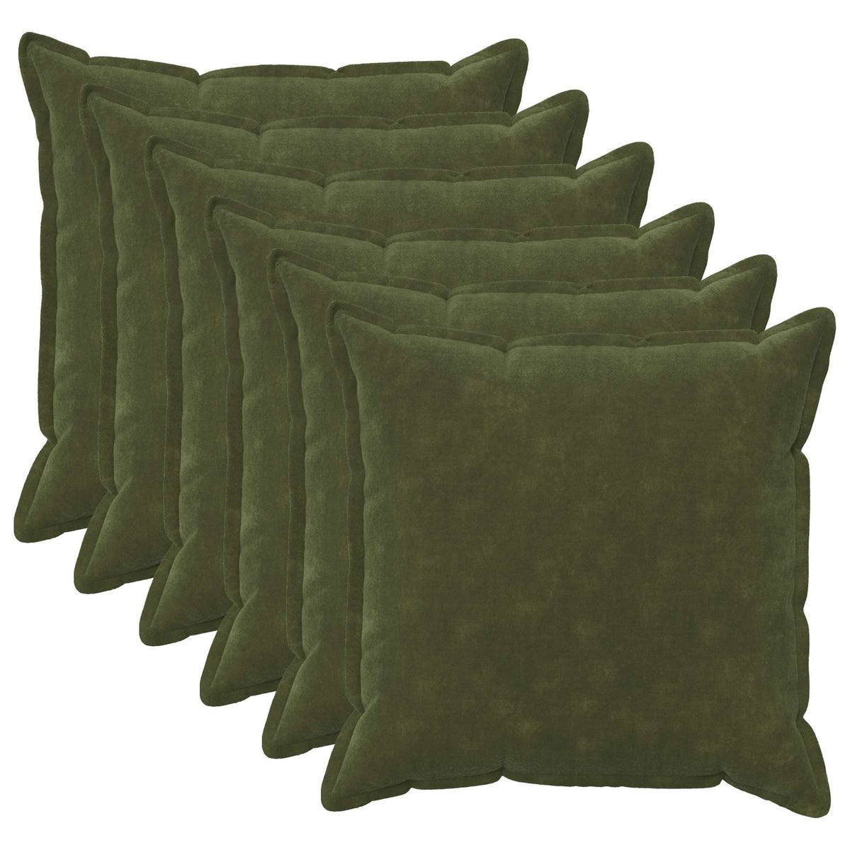 Κάλυμμα Μαξιλαριού 6 pcs HOUTEN Πράσινο 65 x 65 εκ.