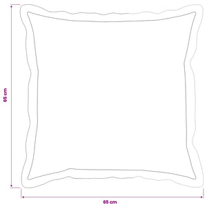Κάλυμμα Μαξιλαριού 2 τμχ. HOUTEN Σχέδιο Φύλλων 65 x 65 εκ. - Pakobazaar