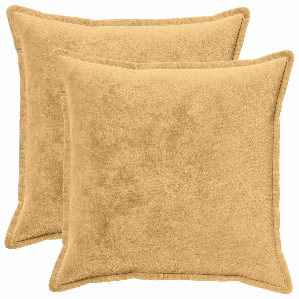 Κάλυμμα Μαξιλαριού 2 pcs HOUTEN Taupe 65 x 65 εκ. Φανέλα - Pakobazaar