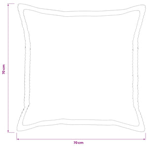 Κάλυμμα Μαξιλαριού 2 τμχ. HOUTEN Ανοιχτό γκρι 70 x 70 cm