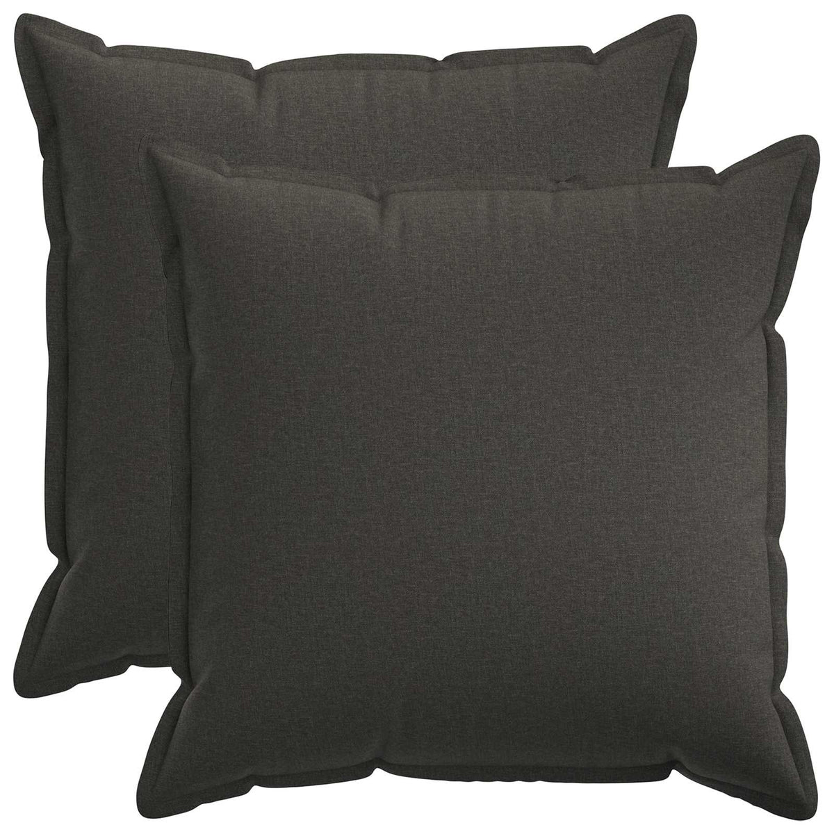 Κάλυμμα Μαξιλαριού 2 pcs HOUTEN Σκούρο Γκρι 80 x 80 cm - Pakobazaar