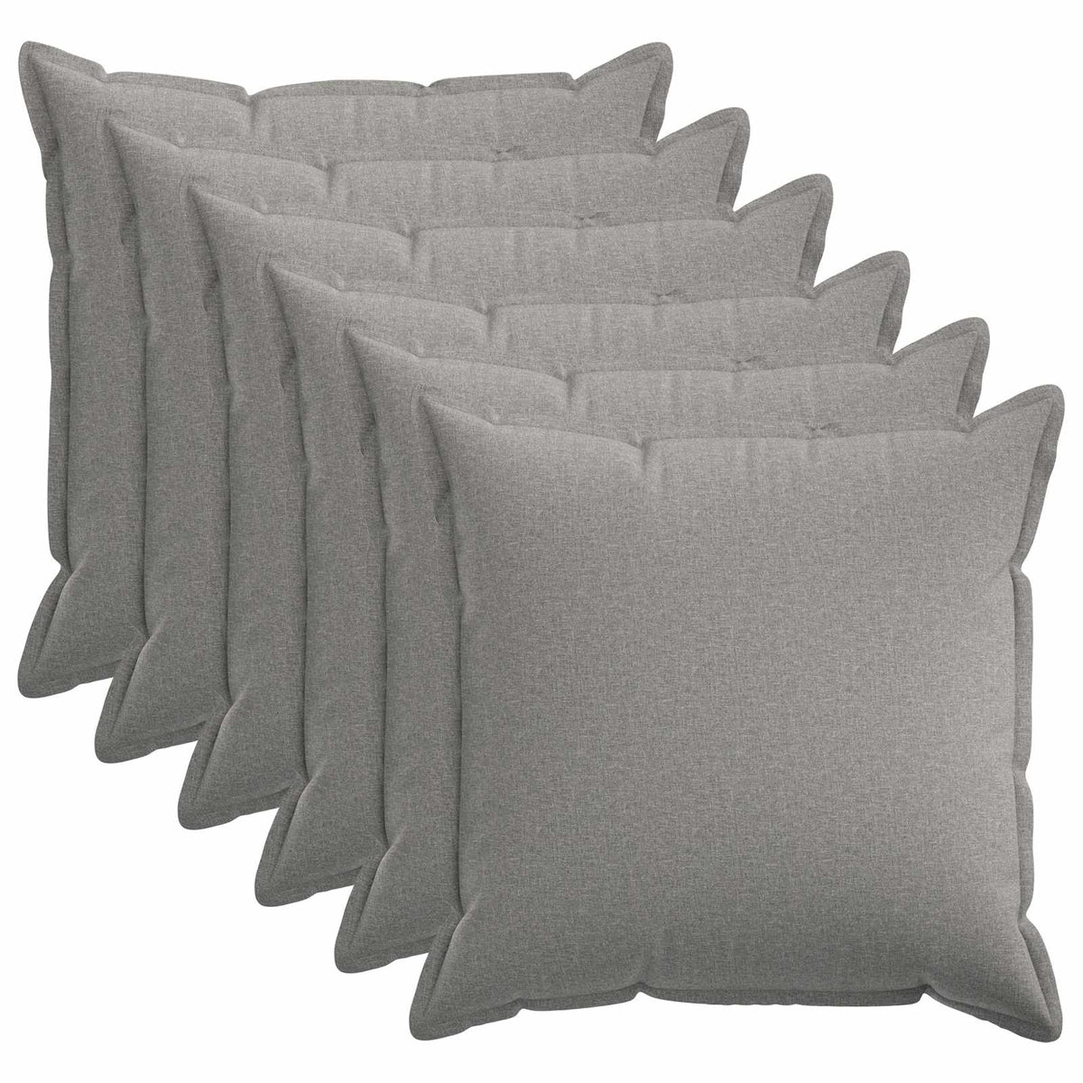 Κάλυμμα Μαξιλαριού 6 pcs HOUTEN Σκίουρος Γκρί 80 x 80 cm