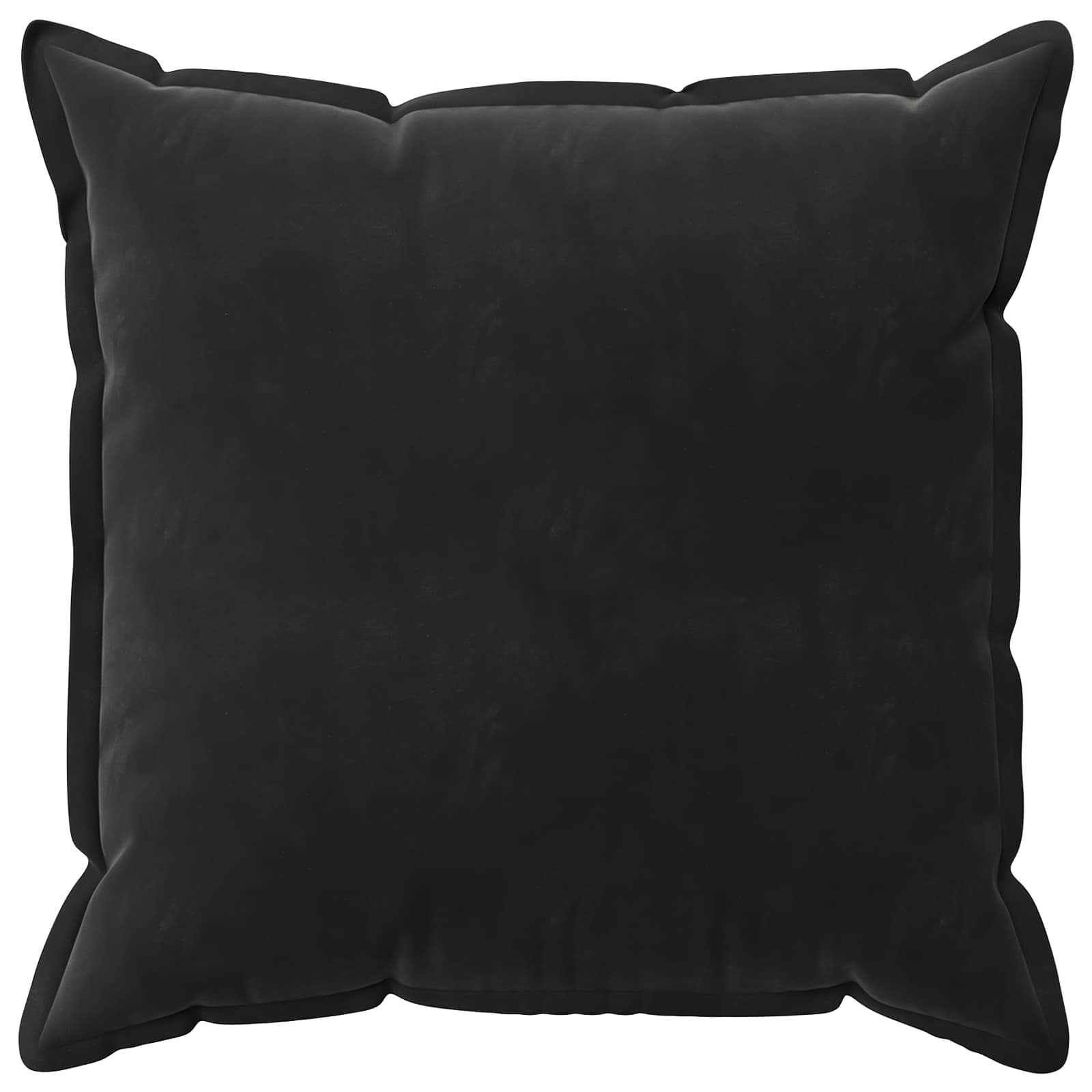 Κάλυμμα Μαξιλαριού 6 pcs HOUTEN Μαύρο 80 x 80 cm Βελούδο - Pakobazaar