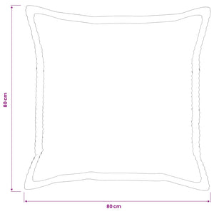 Κάλυμμα Μαξιλαριού 2 τμχ. HOUTEN Ανοιχτό γκρι 80 x 80 cm