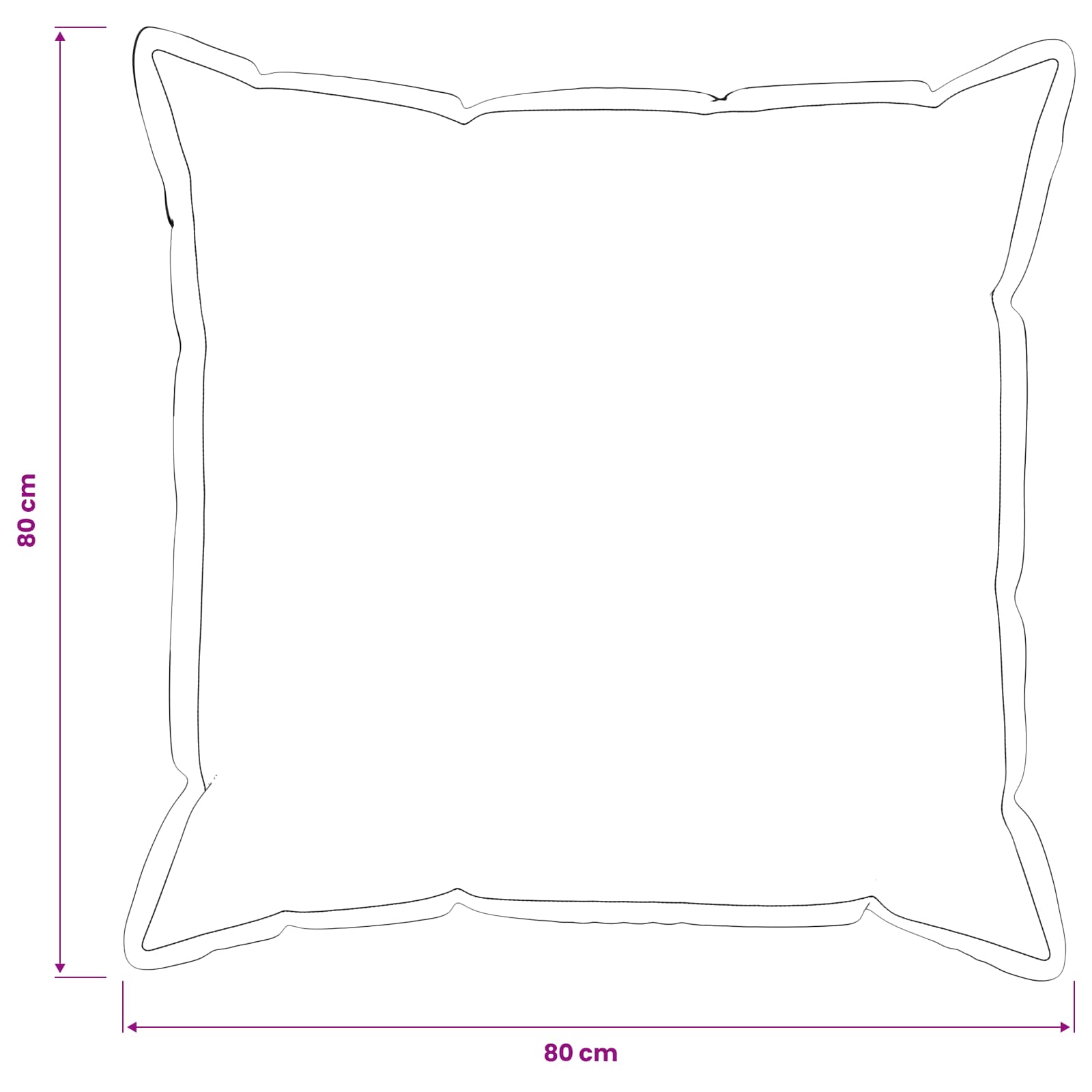 Κάλυμμα Μαξιλαριού 2 pcs HOUTEN Ανοιχτό γκρι 80 x 80 cm Μπουκλέ - Pakobazaar
