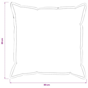 Κάλυμμα Μαξιλαριού 6 pcs HOUTEN Σκούρο Γκρι 80 x 80 cm Μπουκλέ - Pakobazaar