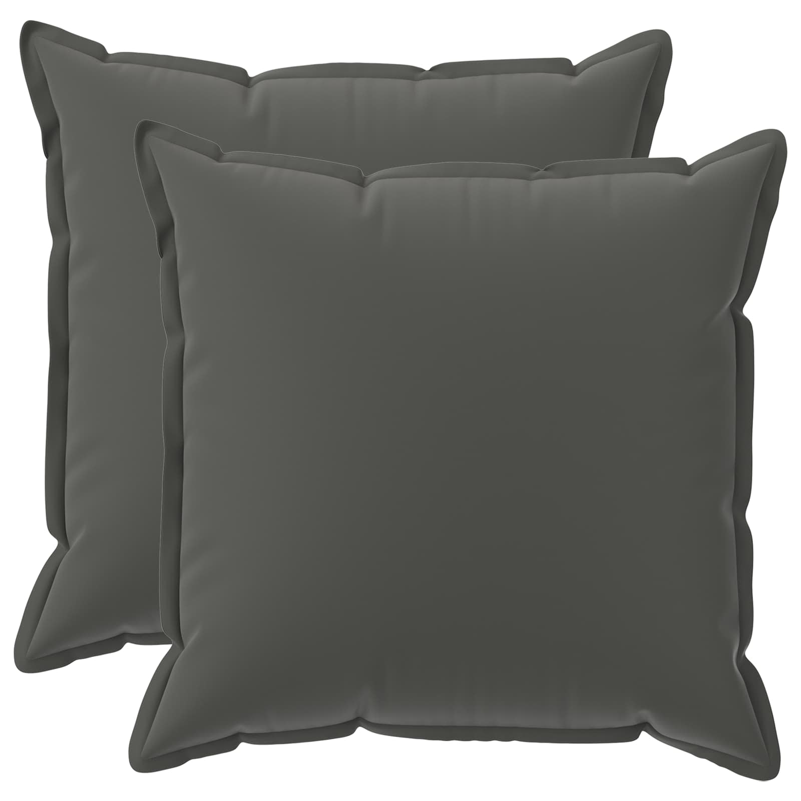 Κάλυμμα Μαξιλαριού 2 τμχ. HOUTEN Ανθρακί 80 x 80 cm Πολυεστέρας