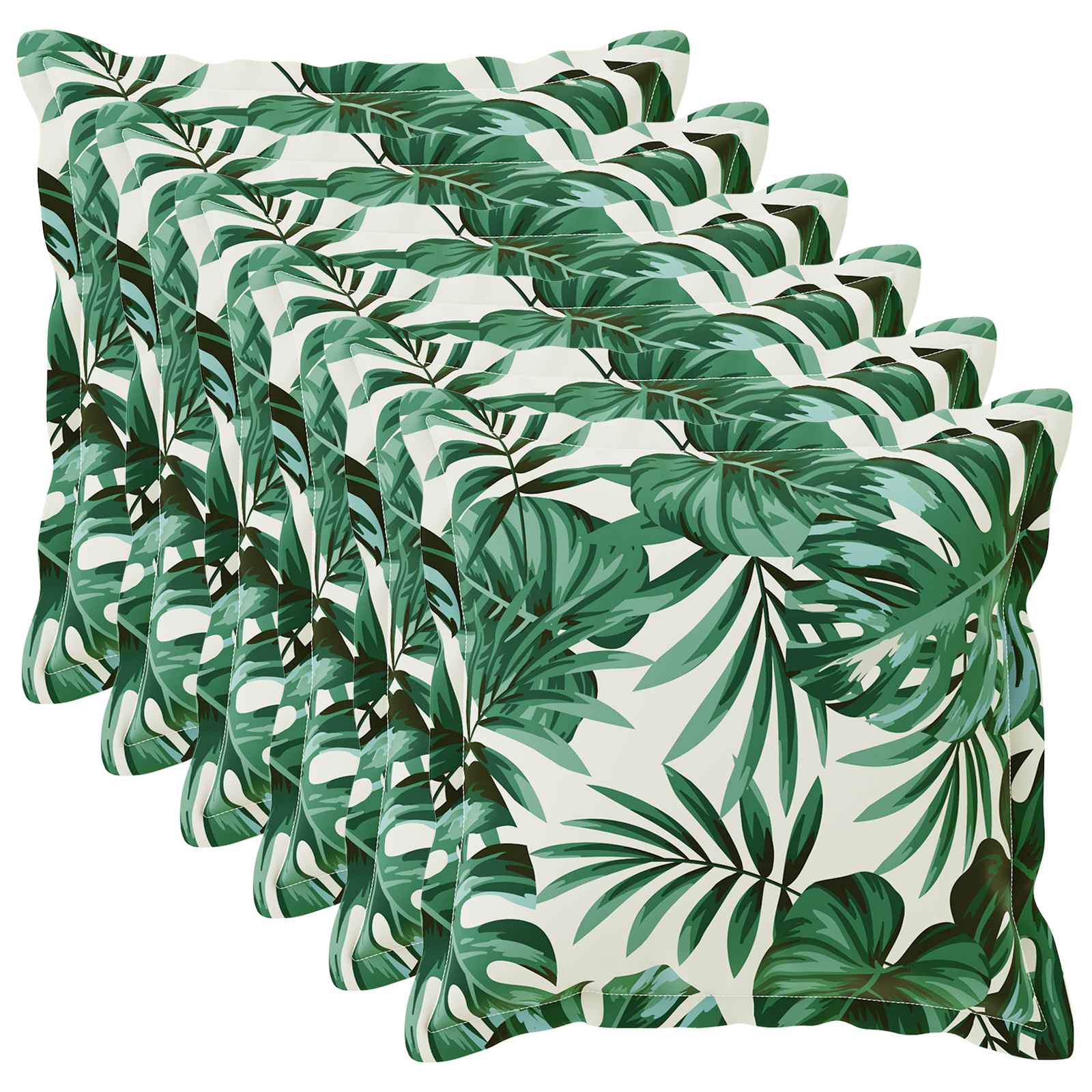 Κάλυμμα Μαξιλαριού 6 τμχ. HOUTEN Σχέδιο Φύλλων 80 x 80 cm