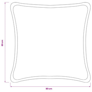 Κάλυμμα Μαξιλαριού 6 pcs HOUTEN Σκούρο Γκρι 80 x 80 cm Μπουκλέ - Pakobazaar