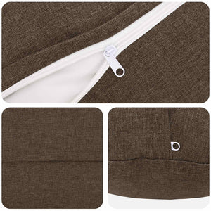 Κάλυμμα Μαξιλαριού 2 τμχ. HEERLEN Taupe Ø 30 cm Fabric