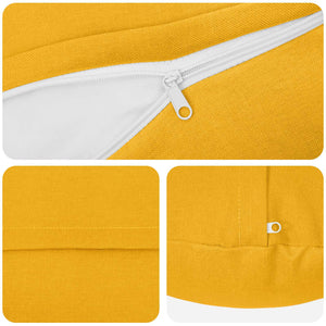 Κάλυμμα Μαξιλαριού 2 τμχ. HEERLEN Απαλό Κίτρινο Ø 30 cm Ύφασμα - Pakobazaar