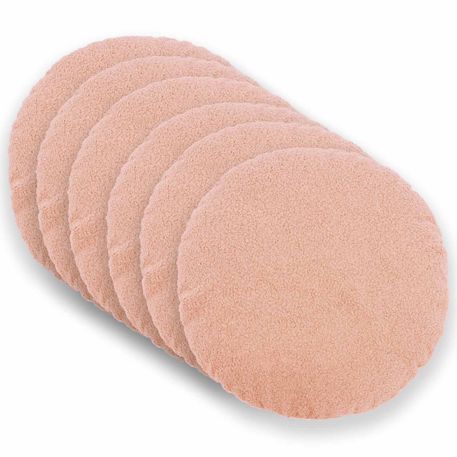 Κάλυμμα Μαξιλαριού 6 pcs HEERLEN Ροζ Ø 30 cm Μπουκλέ - Pakobazaar