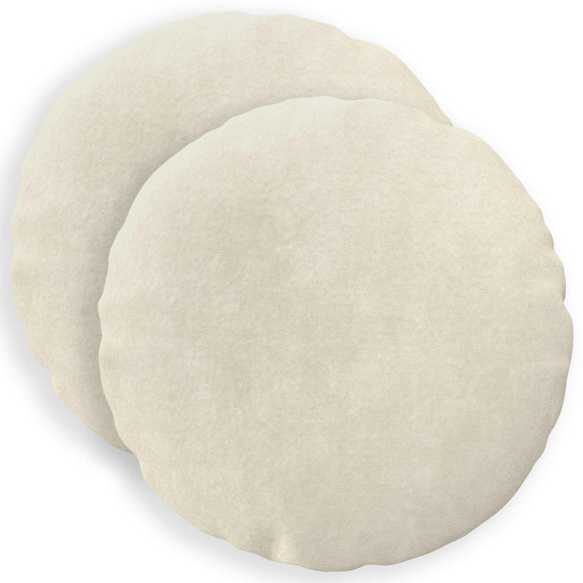 Κάλυμμα Μαξιλαριού 2 pcs HEERLEN Κρεμ Ø 30 cm Μικροΐνες φλις