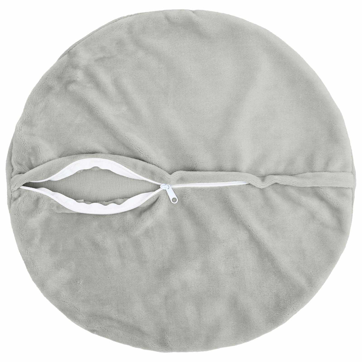 Κάλυμμα Μαξιλαριού 6 pcs HEERLEN Ανοιχτό γκρι Ø 30 cm Φανέλα - Pakobazaar
