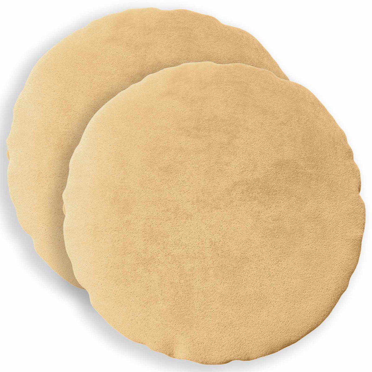 Κάλυμμα Μαξιλαριού 2 pcs HEERLEN Taupe Ø 30 cm Φανέλα - Pakobazaar