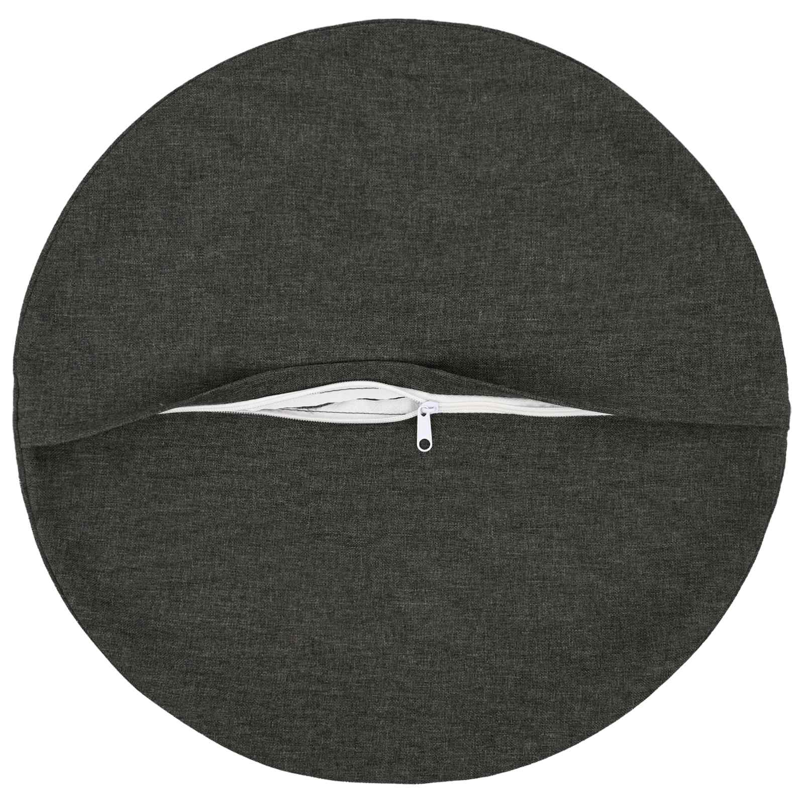 Κάλυμμα Μαξιλαριού 2 pcs HEERLEN Σκούρο Γκρι Ø 40 cm