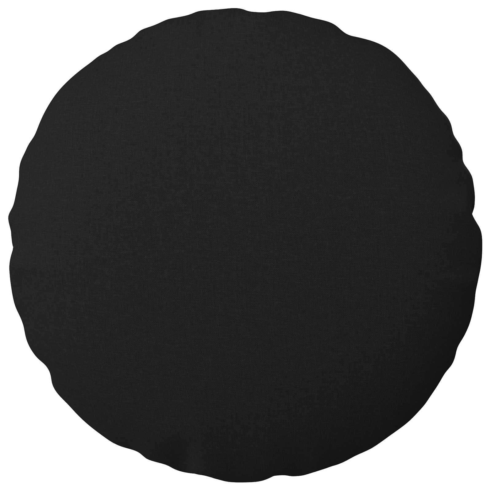 Κάλυμμα Μαξιλαριού 2 pcs HEERLEN Μαύρο Ø 40 cm