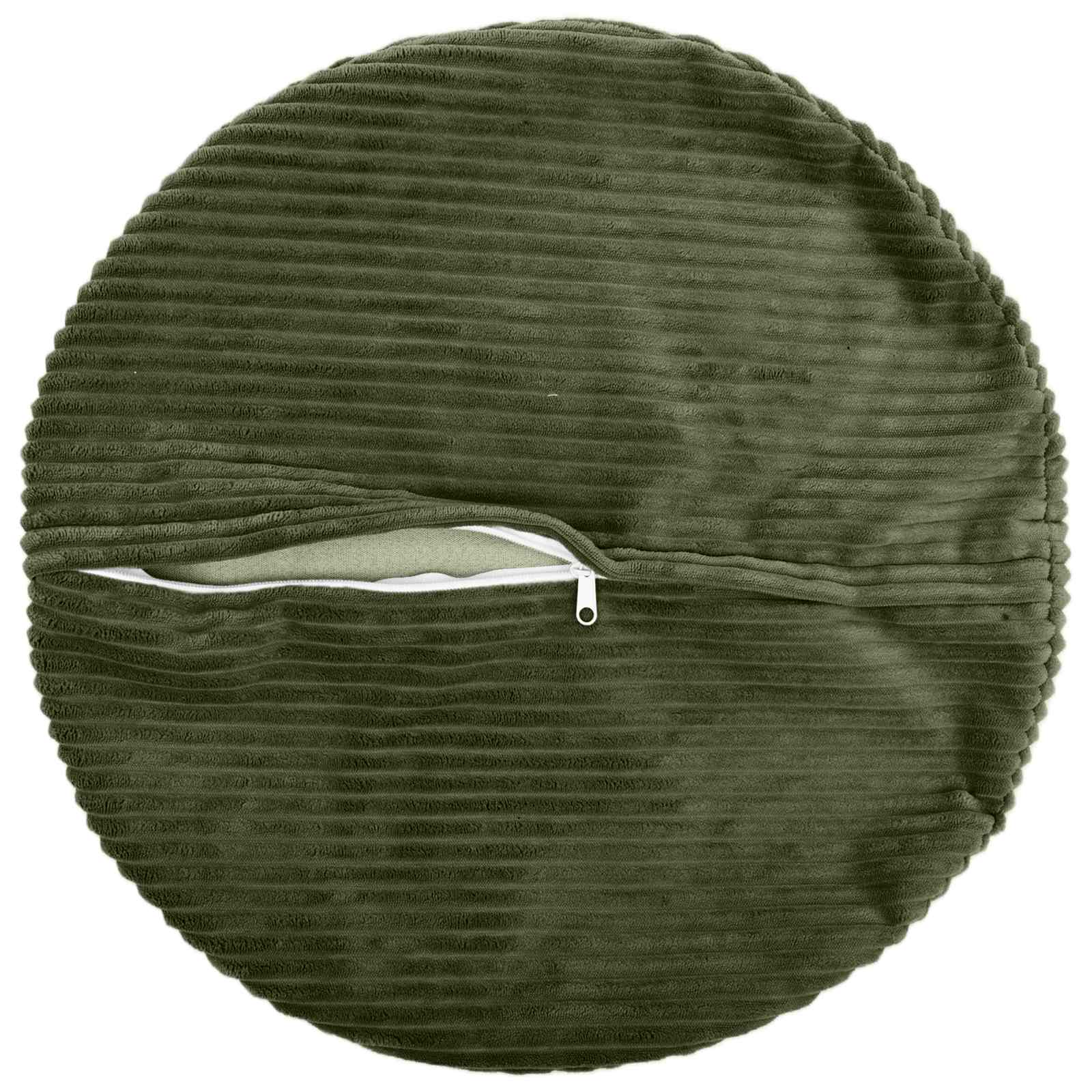 Κάλυμμα Μαξιλαριού 6 pcs HEERLEN Πράσινο Ø 40 cm κορντουρόι - Pakobazaar