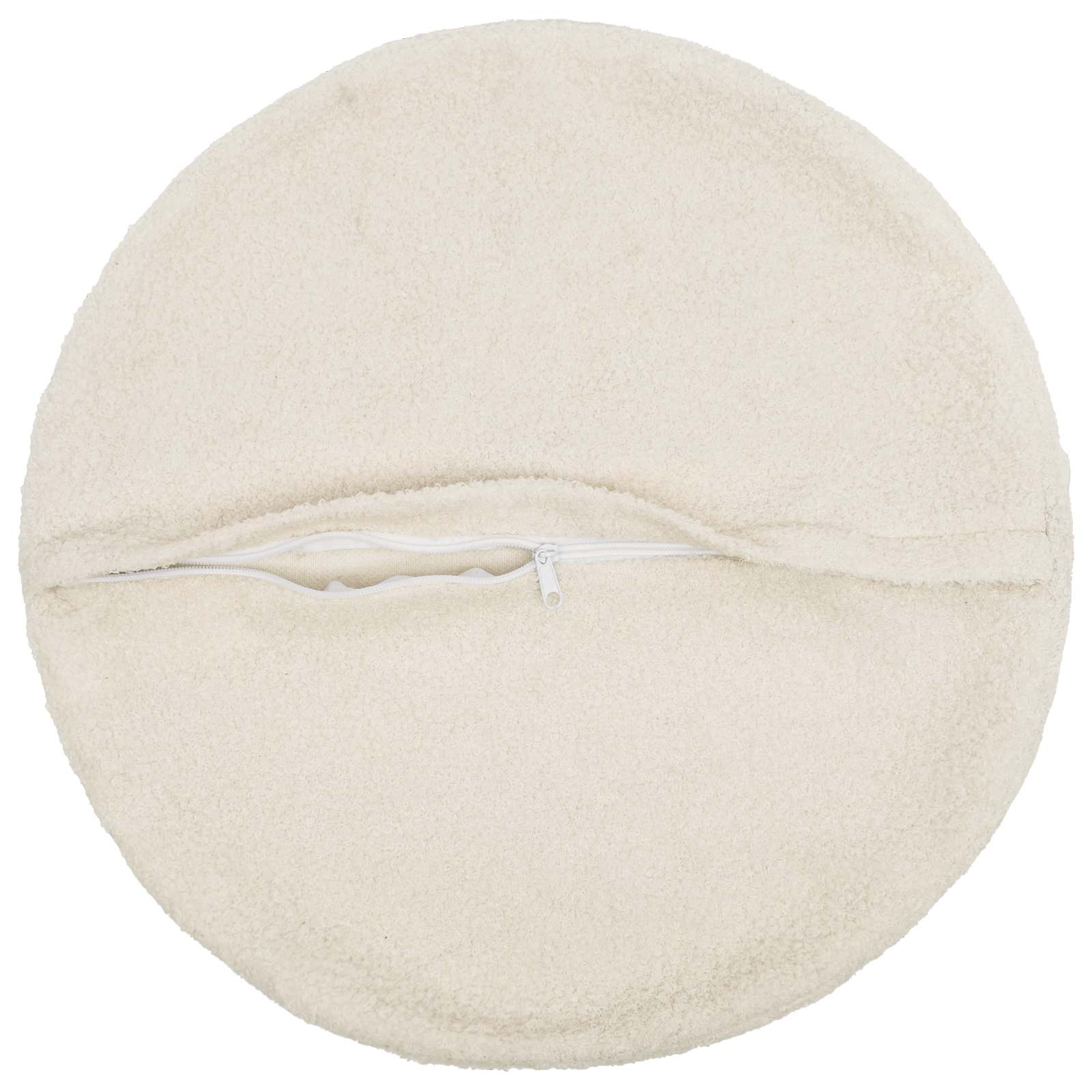 Κάλυμμα Μαξιλαριού 2 pcs HEERLEN Κρεμ Ø 40 cm Μπουκλέ - Pakobazaar