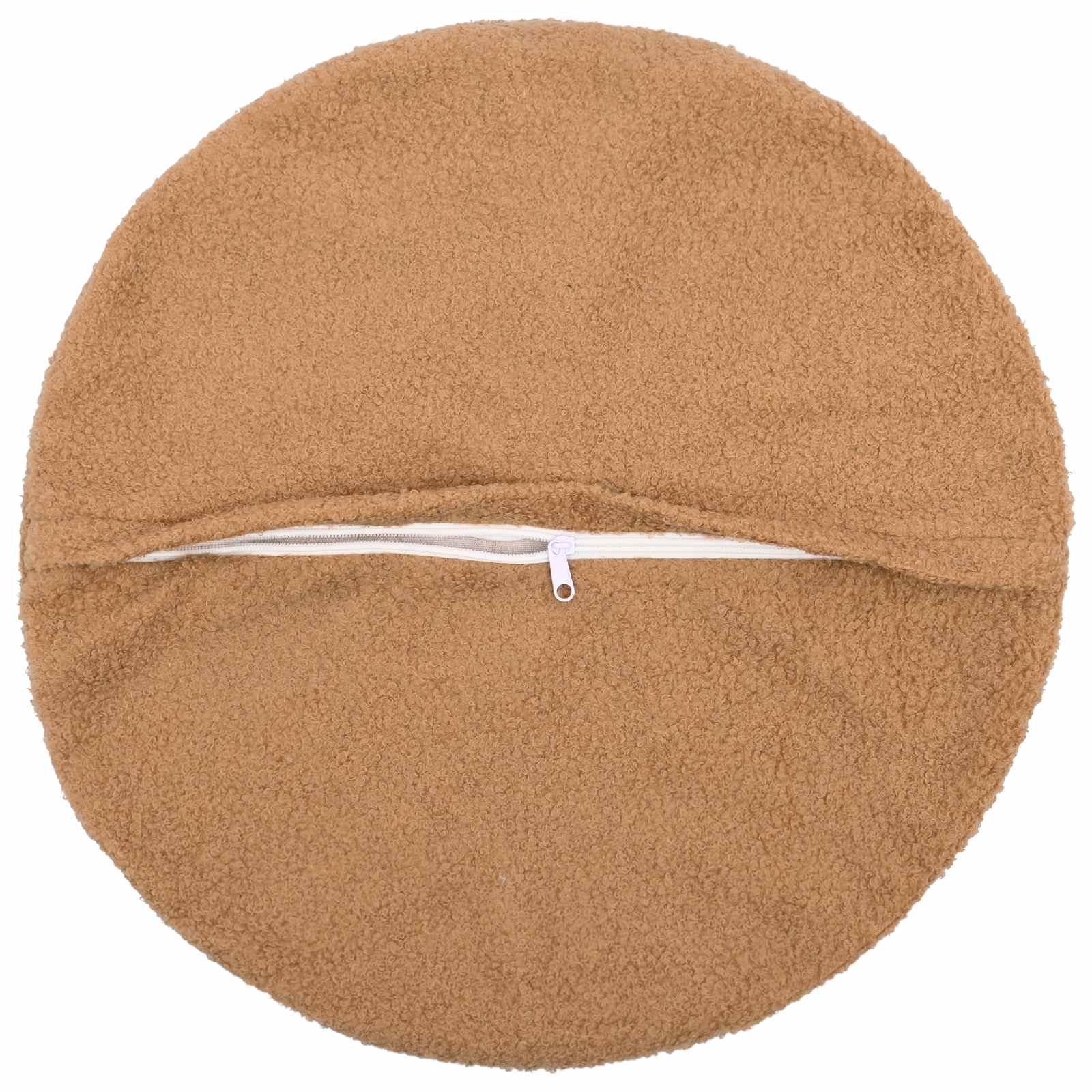Κάλυμμα Μαξιλαριού 6 pcs HEERLEN Μπεζ Ø 40 cm Μπουκλέ - Pakobazaar