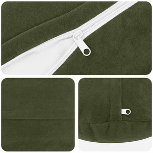 Κάλυμμα Μαξιλαριού 2 pcs HEERLEN Πράσινο Ø 40 cm Μικροΐνες φλις - Pakobazaar
