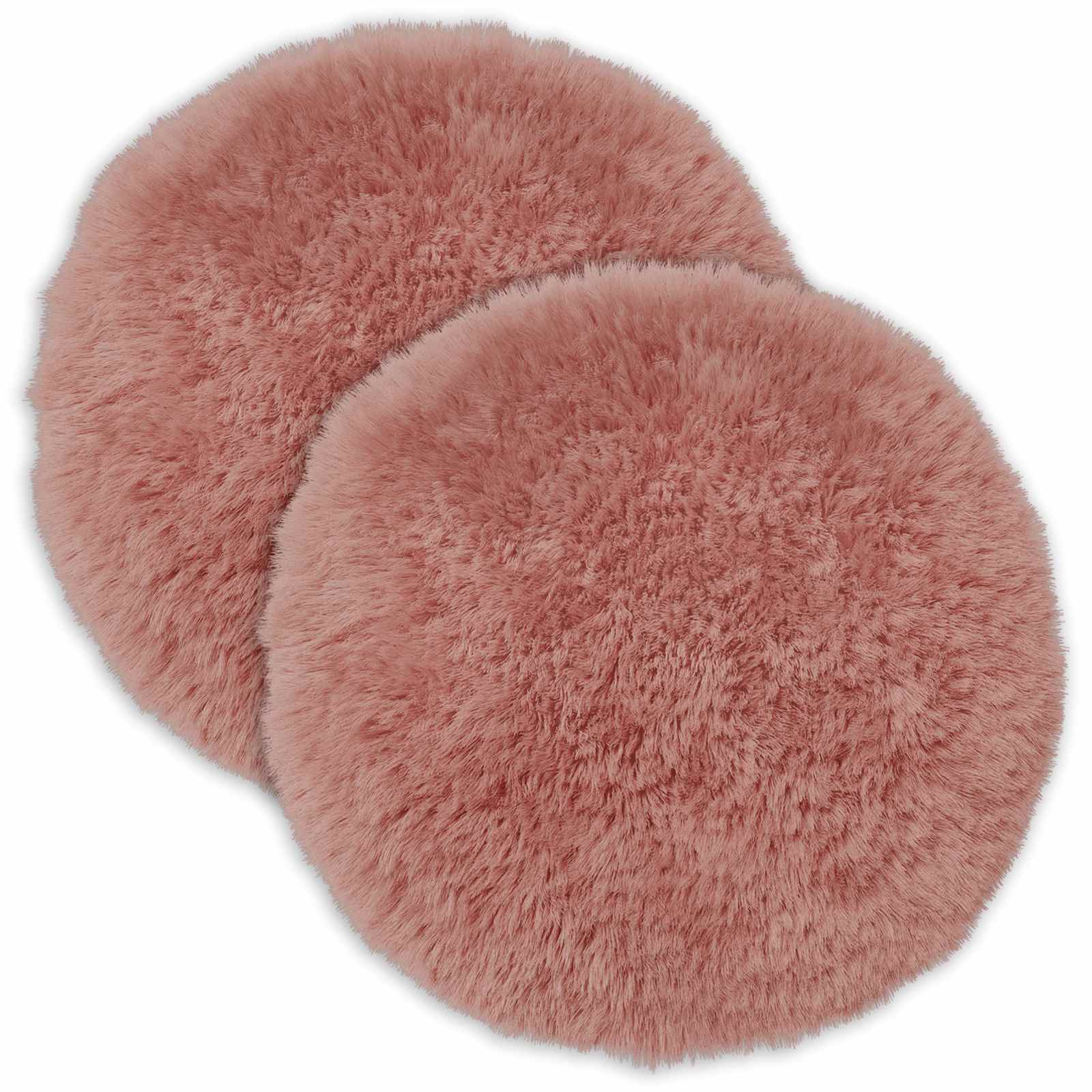Κάλυμμα Μαξιλαριού 2 pcs HEERLEN Ροζ Ø 40 cm PV Φλίς