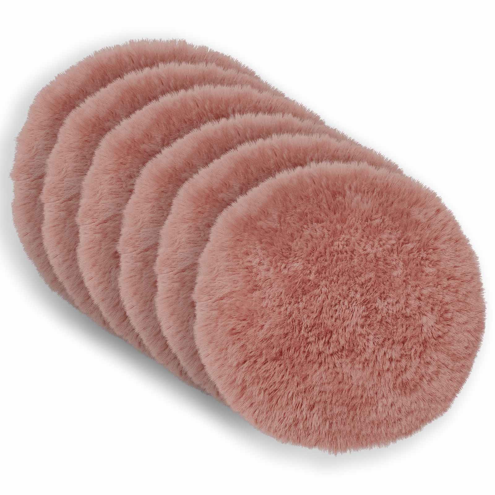 Κάλυμμα Μαξιλαριού 6 pcs HEERLEN Ροζ Ø 40 cm PV Φλίς